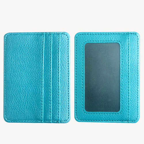 Manufacturer cross-border men's and women's picture frame card holder large capacity card slot PU leather ultra-thin card holder multi-card slot wholesale