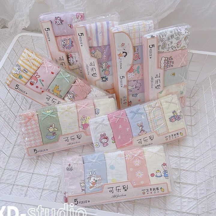 Coke pear factory direct sales 5 children's new underwear boxer shorts boxer pants men's and women's pants head class A 95 Cotton