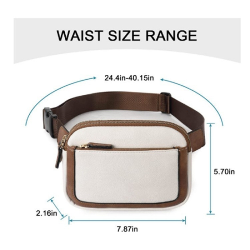 Bolsa de cinturón de cuero para mujer de estilo explosivo en stock Bolsa de mensajero Riñonera Correa de hombro ajustable Riñonera de cuero artificial para mujer