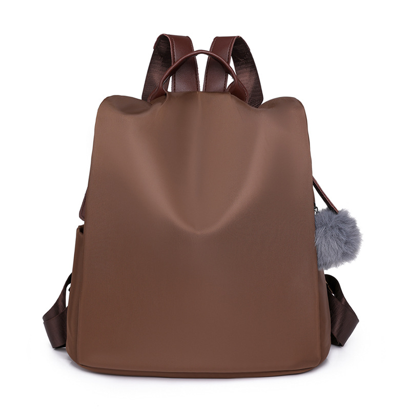 2023 nueva mochila antirrobo de nailon para mujer casual de moda, mochila de doble uso para viajes al aire libre retro simple