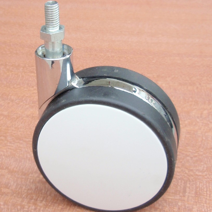 锌合金脚轮家具脚轮运动机械音响万向轮M8丝杆轮平板车小推车轮子