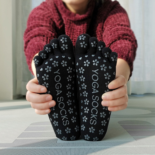 Yoga socks silicone Pilates toe socks women indoor floor socks short socks backless breathable non-slip dropshipping one piece