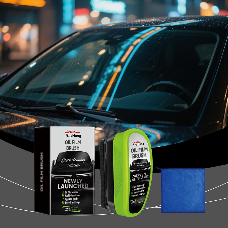 Rayhong Car Oil Film Brush Set Gentle Decontamination Anti-Fog Oil Film Renovation Maintenance Car Cleaning Set
