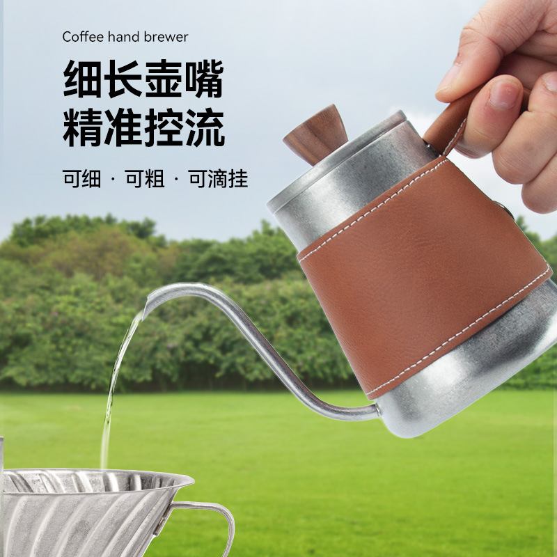 Festival regalo mano café traje maleta portátil al aire libre utensilios de café traje mano café traje completo