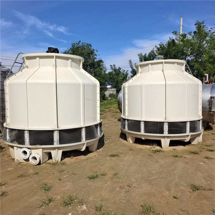 二手凉水塔 50吨圆形玻璃钢冷却水塔 工业高温散热设备凉水塔