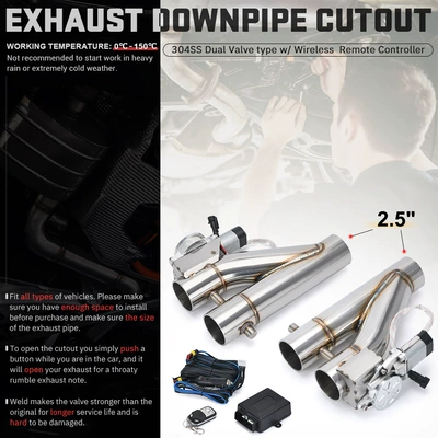 Two-In-One New One-Piece Dual-Control: Exhaust pipe
