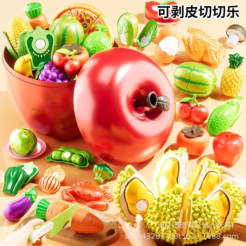 Производитель оптом продает нарезанные овощи и фрукты, детские игрушки, нарезанные фруктовые игрушки, игровой домик, большой яблоко, апельсин.