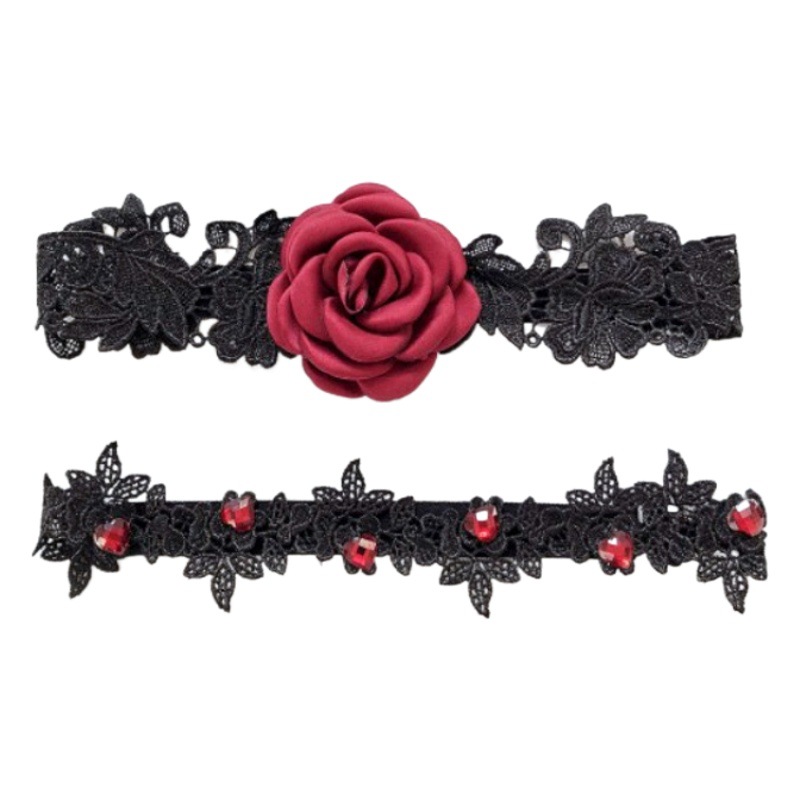 Manyan sexy accesorios sexy encaje Rosa pierna anillo a juego sexy Lencería uniforme traje 243