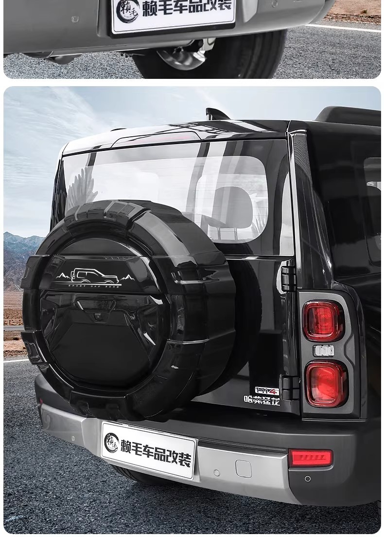 Raptor/Raptor Plus Mecha-Style Spare Tire Cover, Fuel Version, Full-Cover Spare Tire Shell, Modified Exterior Tire Cover