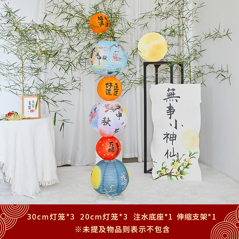 提灯、中秋節、中秋節シーンの装飾、雰囲気、儀式、発光、中国風ショッピングモール、屋外活動|undefined