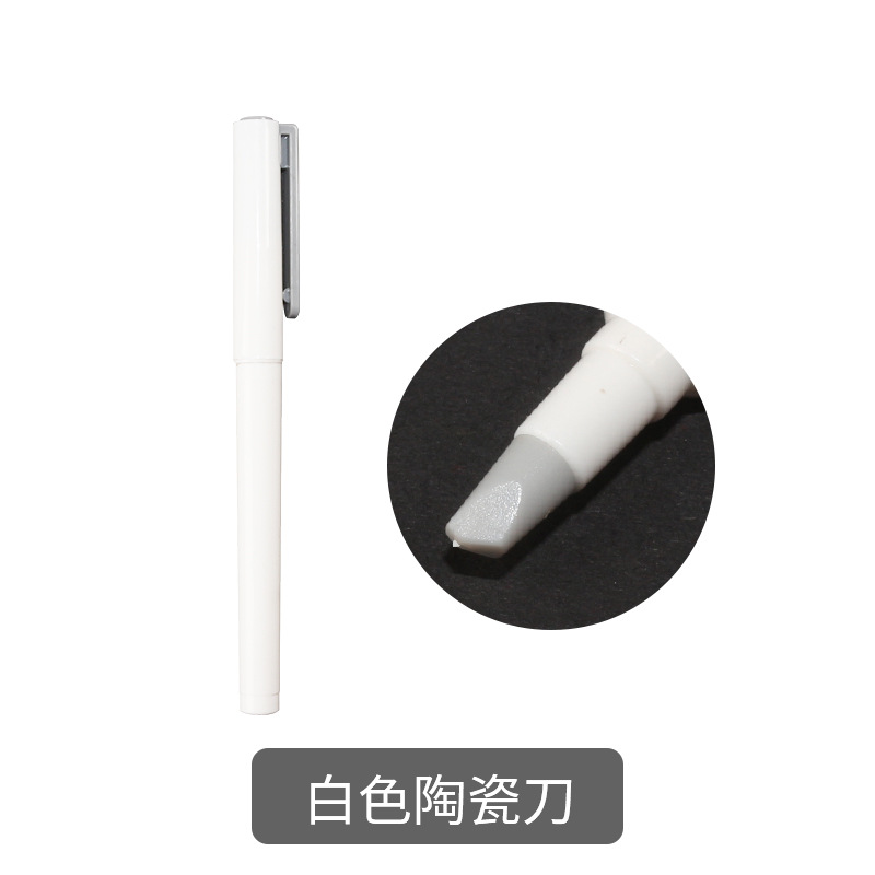 Fei luolang CP-55 mano cuenta pegatinas corte pluma cuchillo de cerámica cabeza de la pluma de corte de papel tallado mano cuenta tipo pluma cuchillo de talla