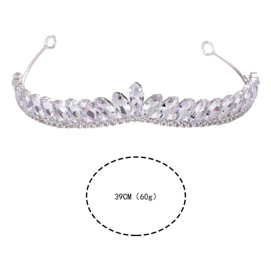Cristal tridimensional ZIRCON decoración nupcial diadema reunir poesía marca nuevo ZIRCON nupcial tocado cumpleaños corona de la boda tocado
