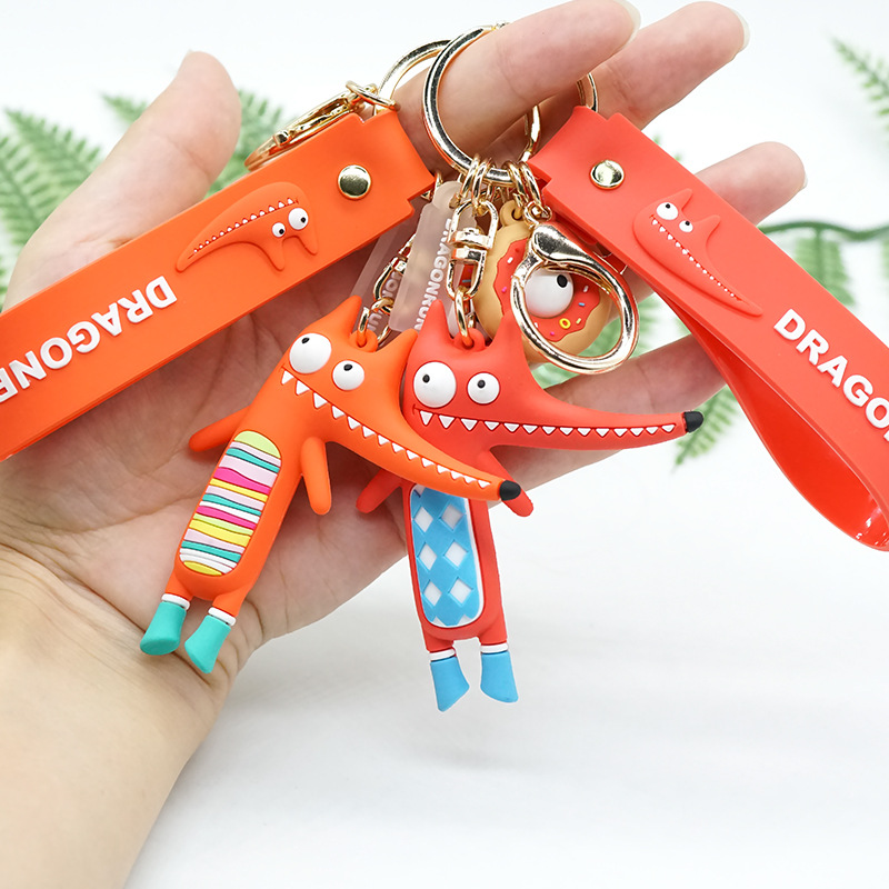 现货批发创意运动狐钥匙扣挂件 书包挂饰汽车个性钥匙玩偶挂件