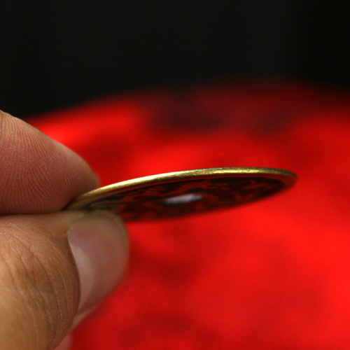 Antique Coin Copper Money Big Copper Money Golden and Jade Fill the Hall Five Blessings Arrive Gate of Eight Trigrams Peace Accessories