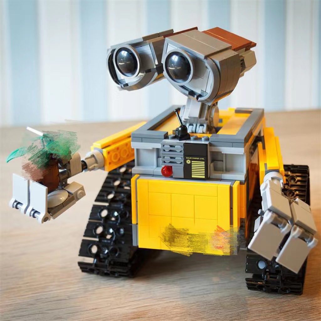 跨境307大电影WALL-E瓦力机器人男孩子益智拼装模型积木玩具礼物