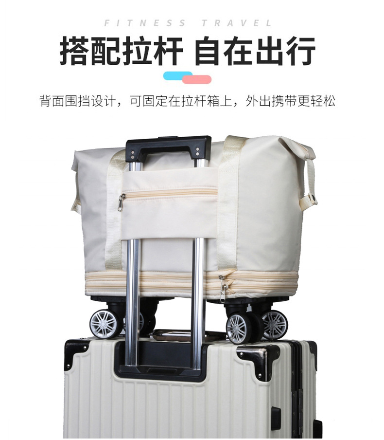 Extra large capacity travel bag, security lock universal wheeled maternity bag, short distance business trip airplane bag storage bag