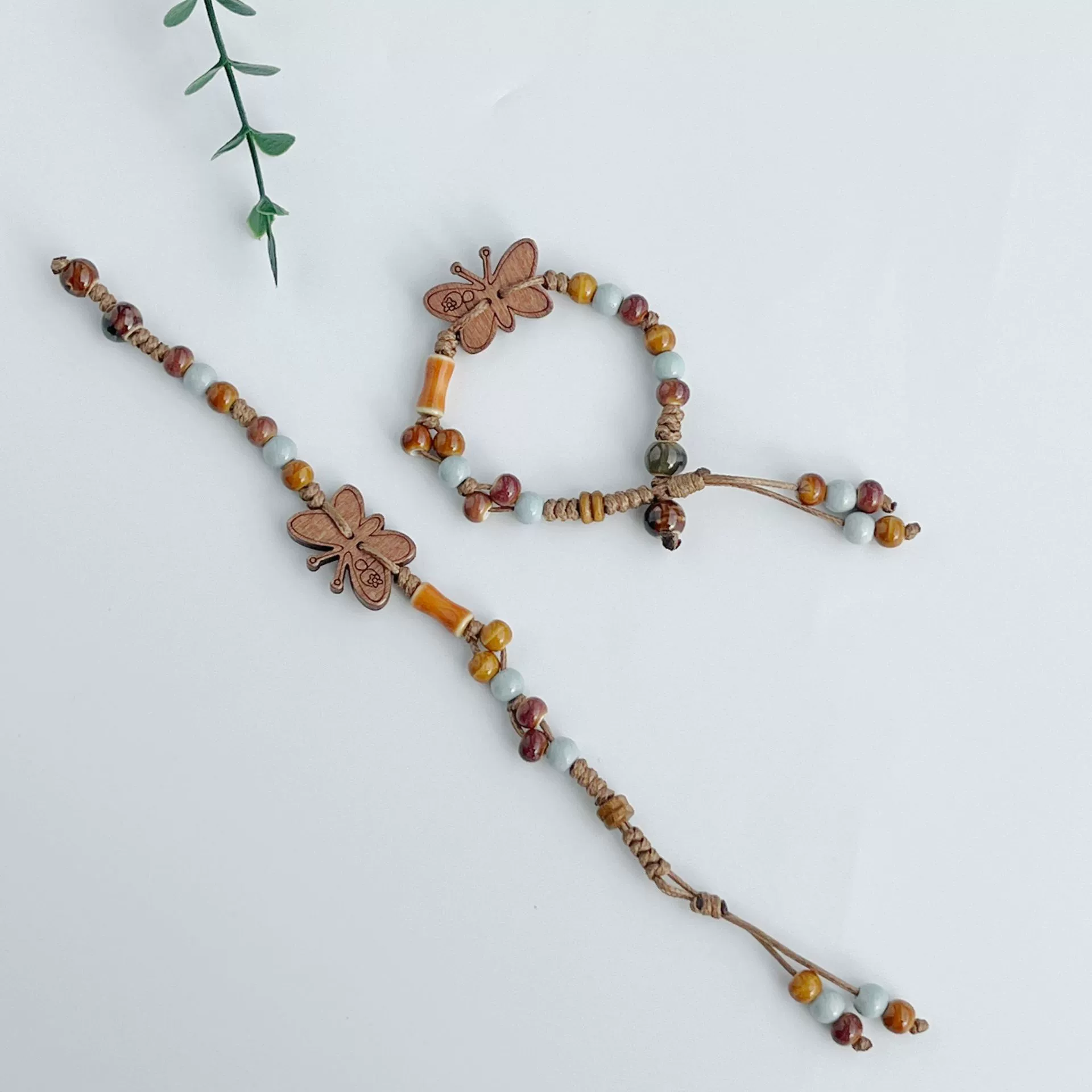 Керамическая bracelet Jingdezhen Новая китайская керамическая браслет украшение студент тибетский рукав из верёвки ручной вязки станция студенческие подарки