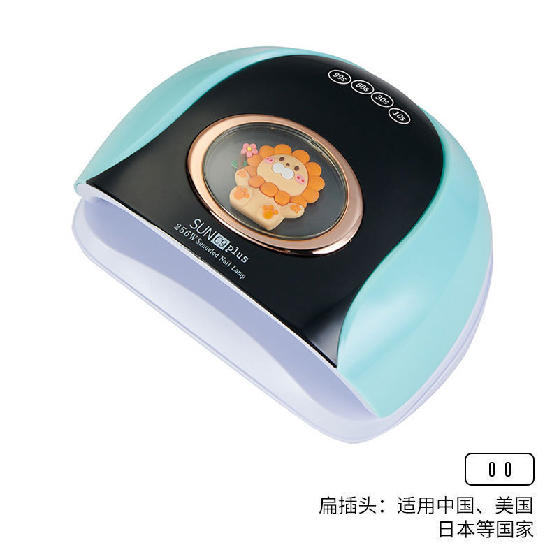 256w luz de manicura de alta potencia LED inteligente manicura luz de horno UV manicura luz de horno encantadora muñeca luz de fototerapia transfronteriza