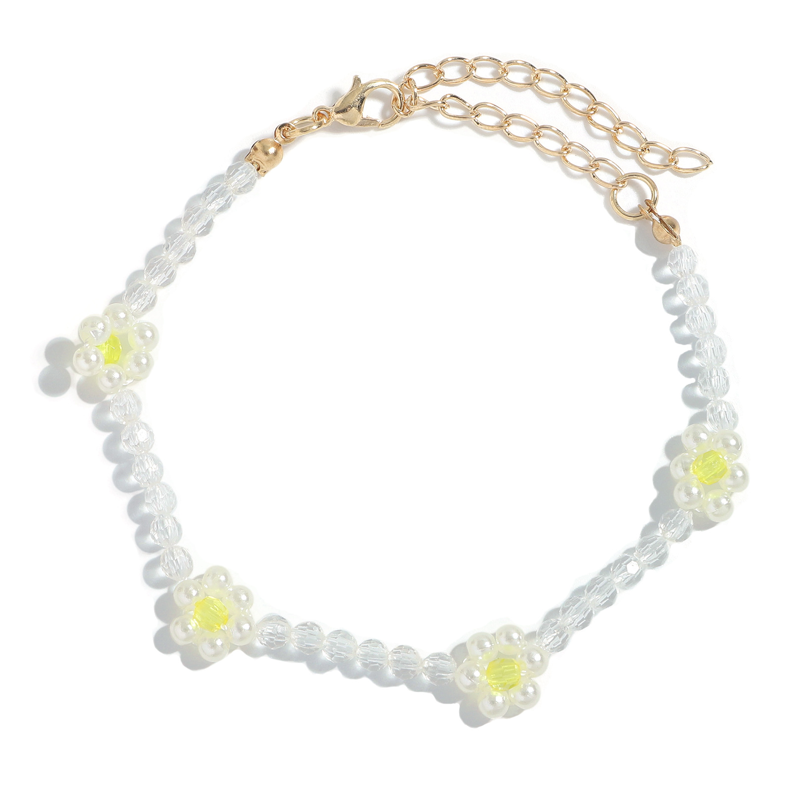 Nuevo Sistema De Pulsera De Collar De Cuentas De Flores Pequeñas De Acrílico De Estilo Étnico display picture 4