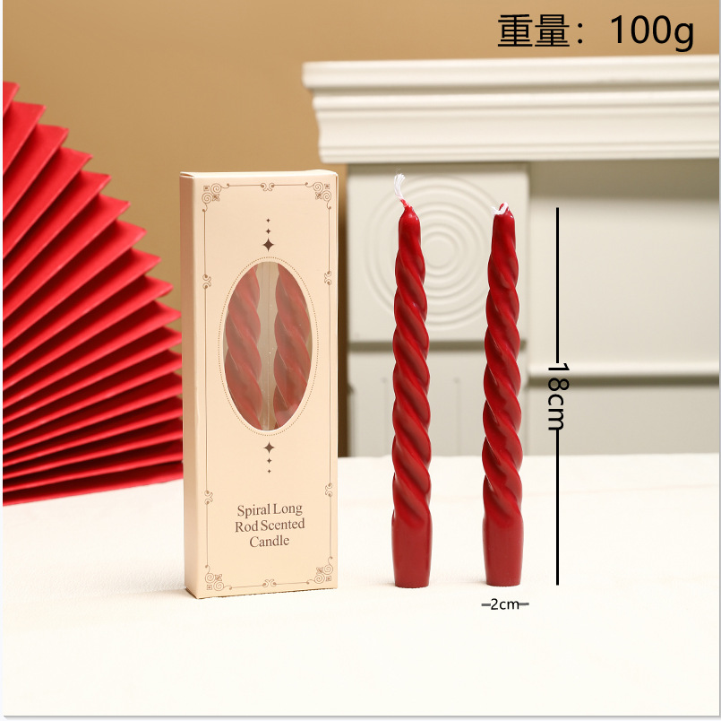 Vela aromática de cera de soja retro francesa color borgoña, vela romántica para bodas, decoración para el hogar, portavelas, venta al por mayor por pieza