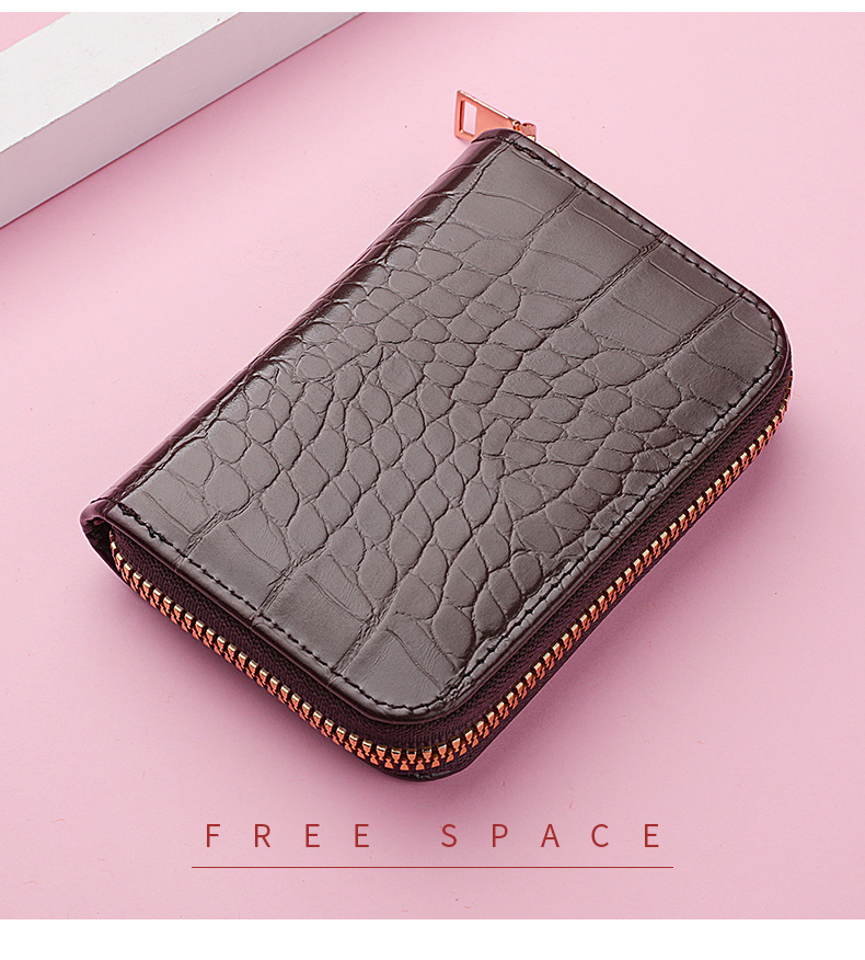 Unisex Solid Color Pu Leather Zipper Wallets display picture 3