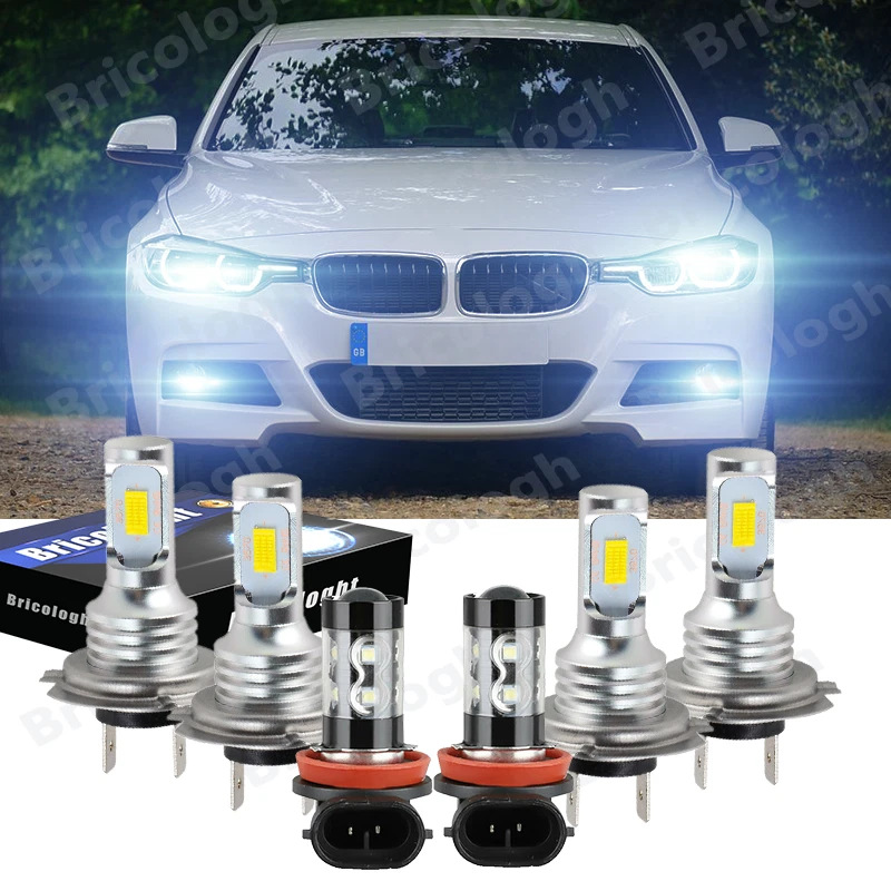 Ventas transfronterizas H7 H11 9005 6000K luz de decodificación de alto brillo automóvil LED luz de niebla faro luz de coche