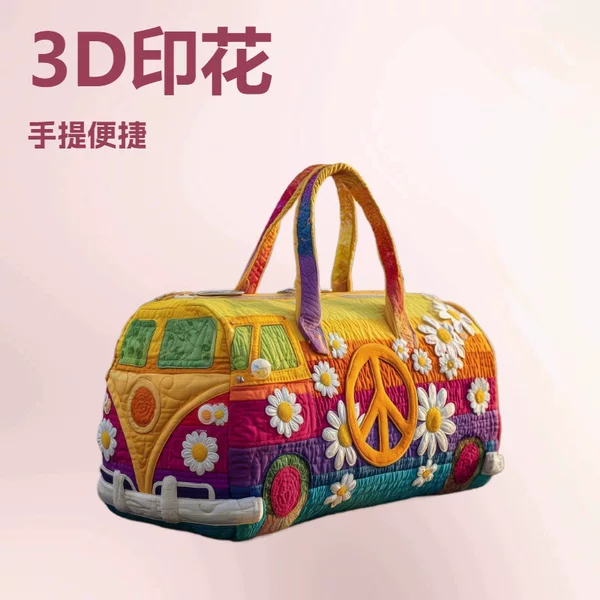 2026 Amazon Independent Site Cross-Border New Short-Distance Portable 3D Digital Printing Travel Bag Multifunctional Sports Bag