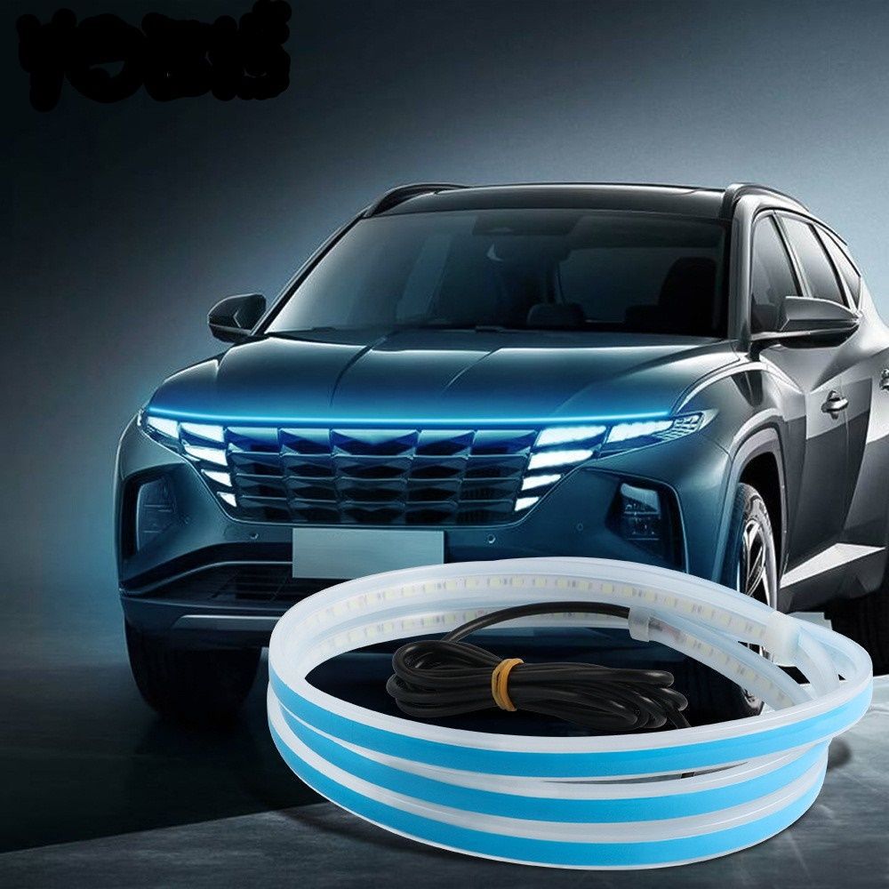 Luz corriente diurna del coche a través de malla media LED luz decorativa cubierta brecha luz guía tira faro caballo luz corriente