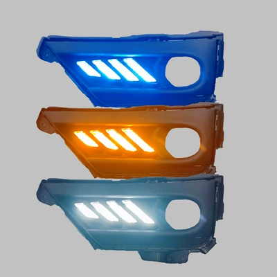 Suitable for 20 21 22 Honda Crv Daytime Running Lights Special Modified Led Daytime Running Lights Fog Lights Decorative Lights (Gündüz işıqları) - four-bar-led-three-color-streamer-daytime-running-lights-price-per-pair