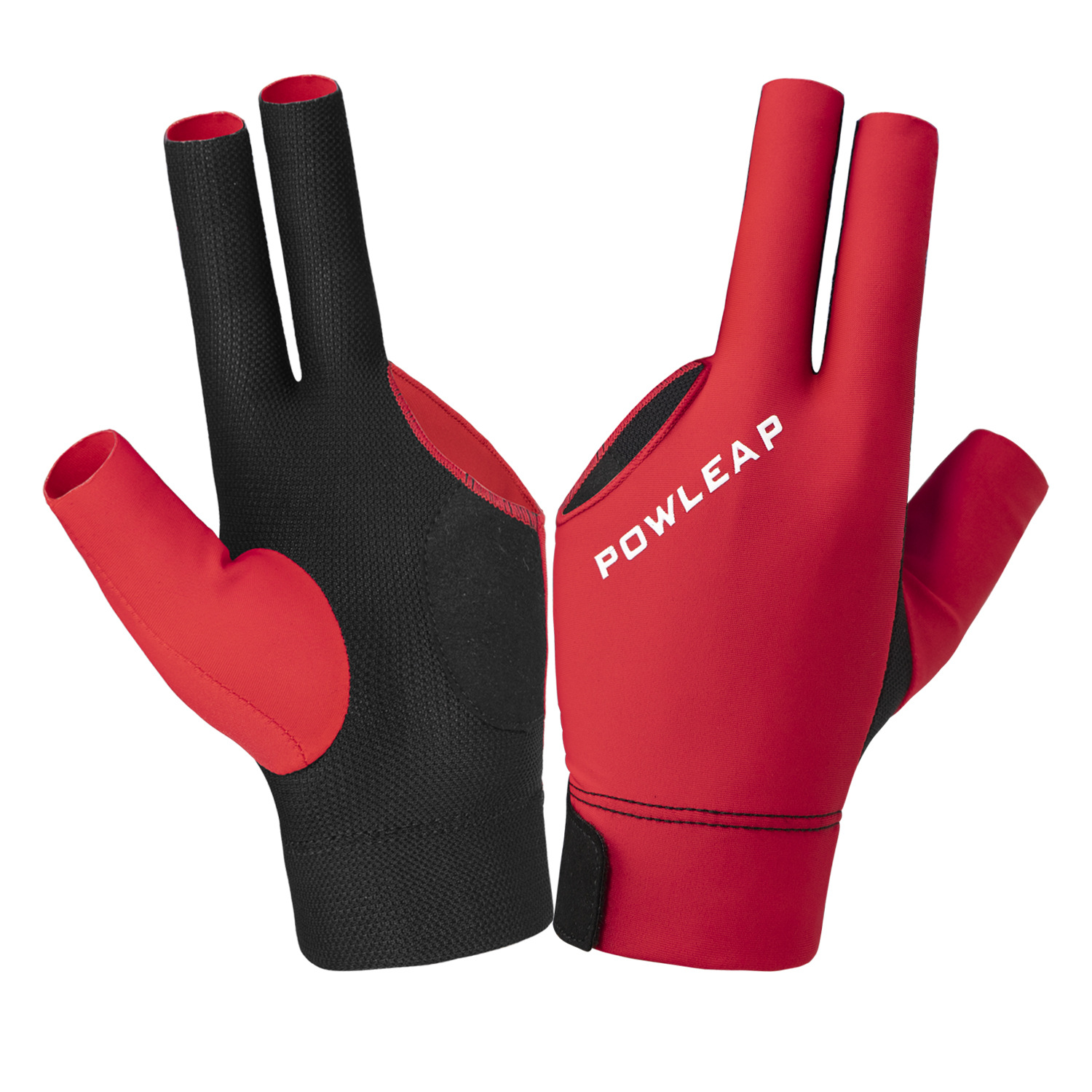 台球三指手套台球手套黑八桌球左手漏指手套斯诺克台球配件批发