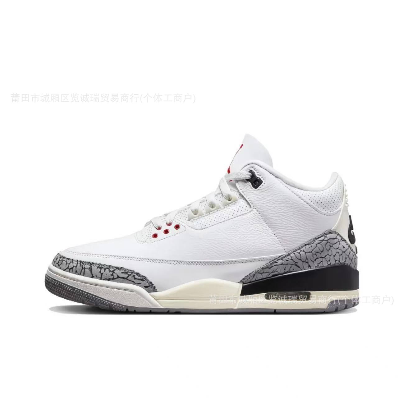 Comercio exterior Putian zapatos aj3 zapatos de baloncesto Fujiwara Hao North Carolina zapatos de cemento azul y blanco para hombres y mujeres zapatos de carrera de suela gruesa