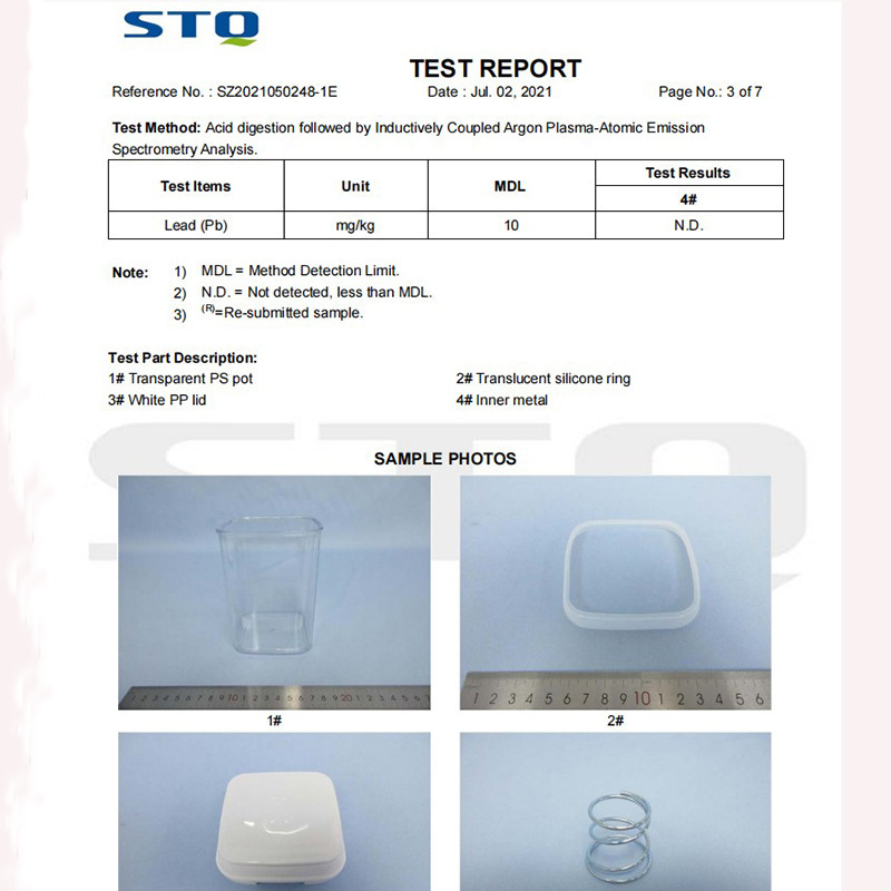 Venta caliente de almacenamiento de plástico sellado tarro cocina crisper transparente cuadrado almacenamiento aperitivos frescos granos tarro