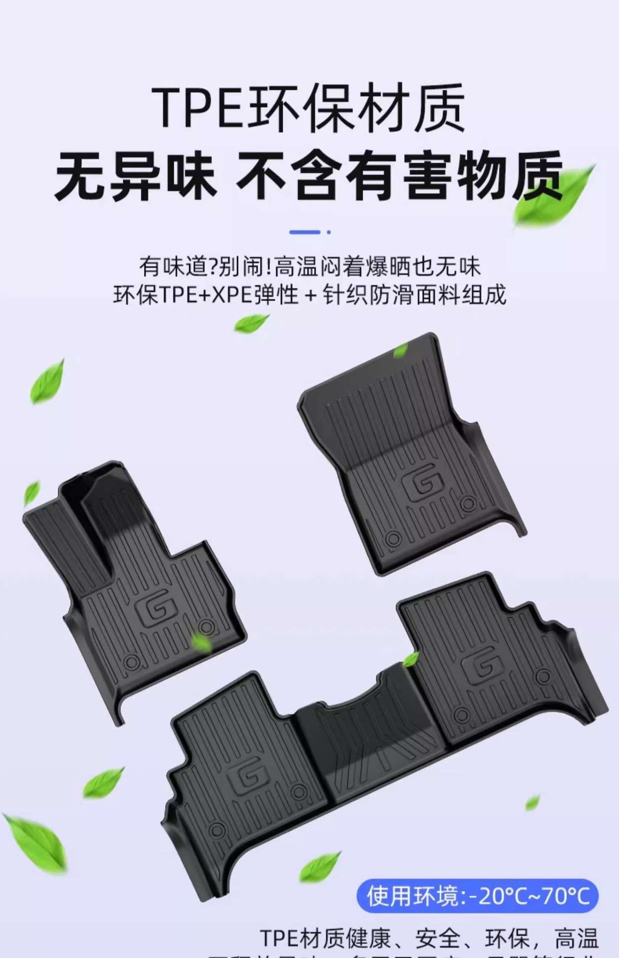 Suitable for Mercedes-Benz G-Class Foot Mat Special Full TPE Car Foot Mat Waterproof Envelope Original Laying Carpet