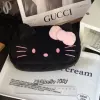 Plush black coloured pencils, pencil case