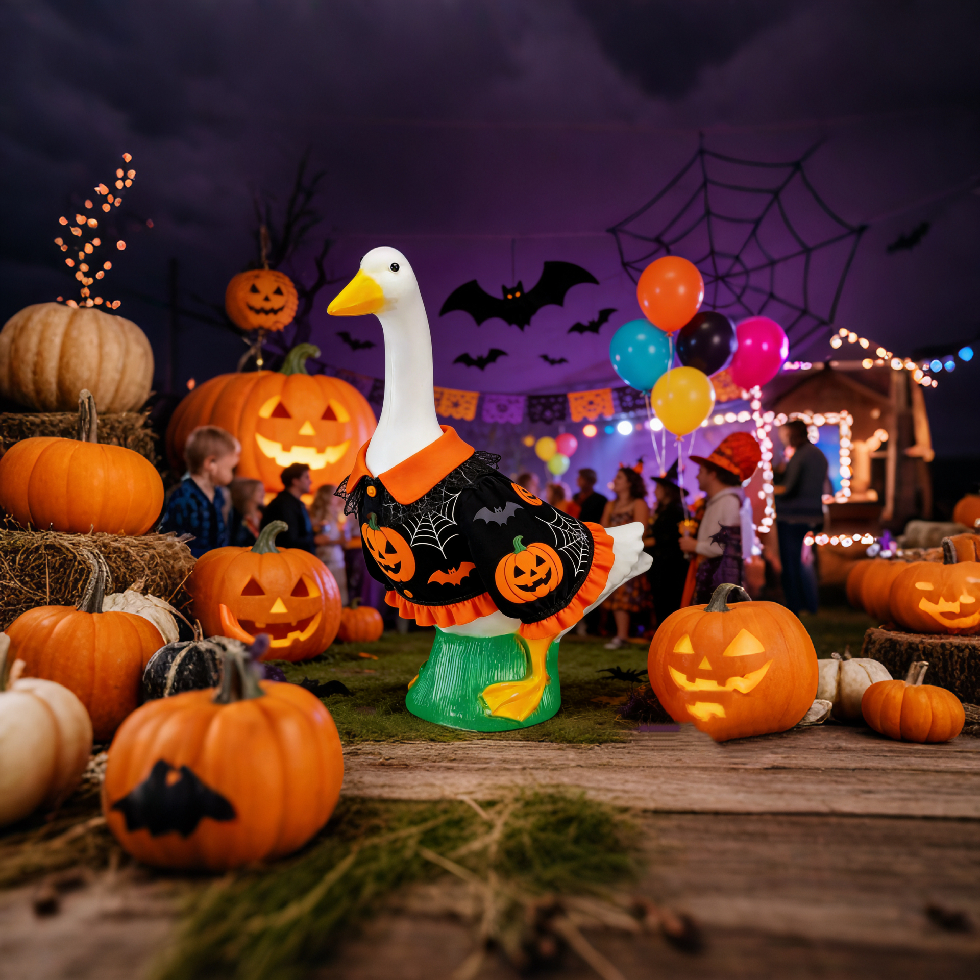 23-Inch Autumn Halloween Pumpkin Patch Goose Costume & Hat (Featured 1688)