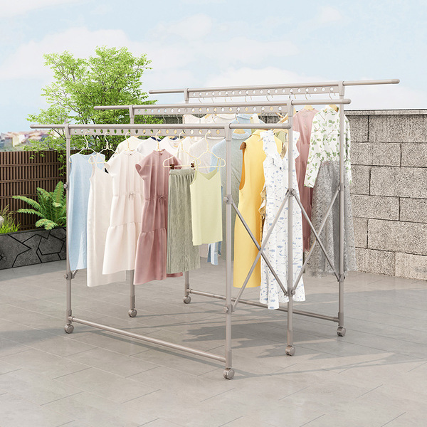 Outdoor clothes drying rack