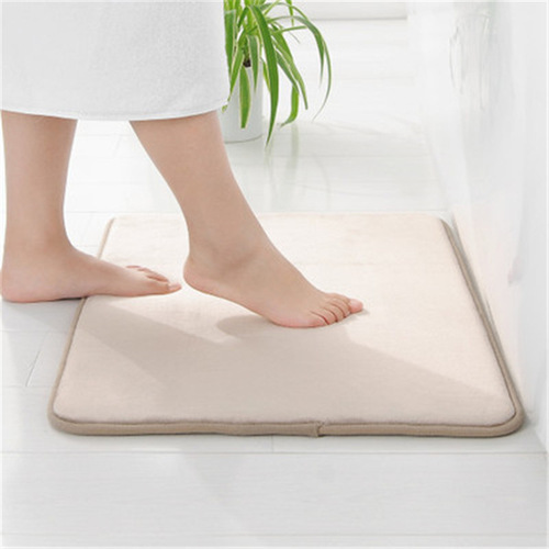 New Style Home Carpet Bathroom Solid Color Toilet Mat Two-piece Set Bathroom Non-slip Mat Set Large Size Floor Mat for Living Room