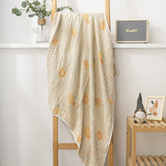 New Style Cotton Gauze Baby Blanket, Soft and Comfortable, Large Bath Towel 110*110cm, Children's Kindergarten Cover Blanket