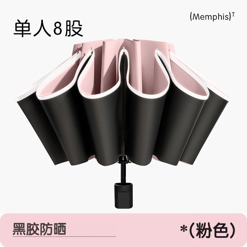 Sombrilla de vinilo triple, doble uso para sol y lluvia, sombrilla plegable, sombrilla con impresión de logotipo, sombrilla publicitaria, protección UV.