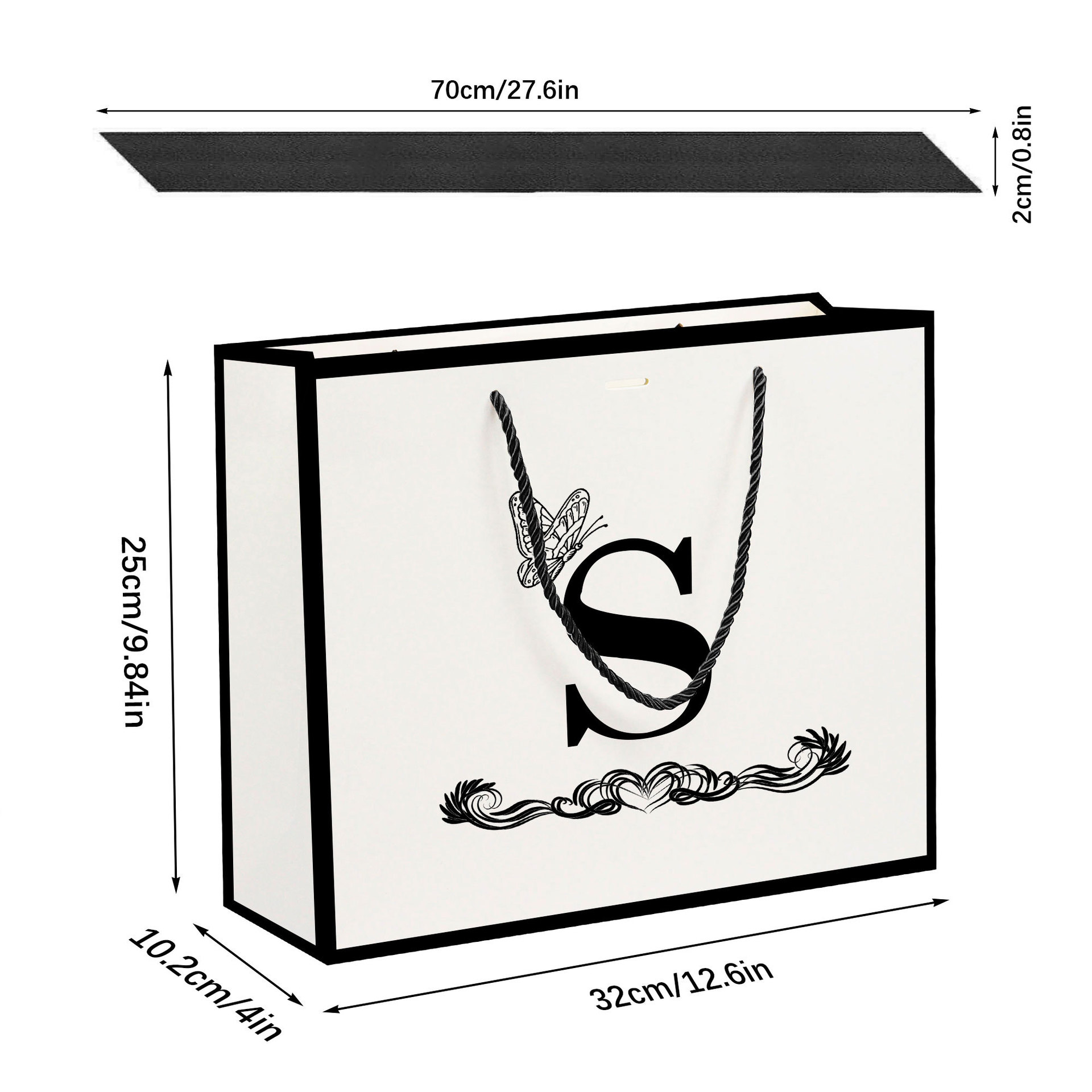 服装店手提纸袋高级感手提袋牛皮纸伴手礼跨境生日礼袋手拎袋批发