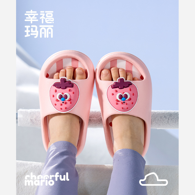 Happy Mary 2025 New Style Girls' Slippers Cute Princess Home Bathroom Outdoor Wear Parent-Child Boys Cartoon Sandals Happy Mary 2025 New Style Girls' Slippers Cute Princess Home Bathroom Outdoor Wear Parent-Child Boys Cartoon Sandals