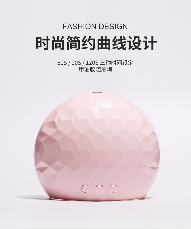 跨境热销USB款美甲灯光疗机48W指甲油胶烘干机UV烤灯速干美甲照灯