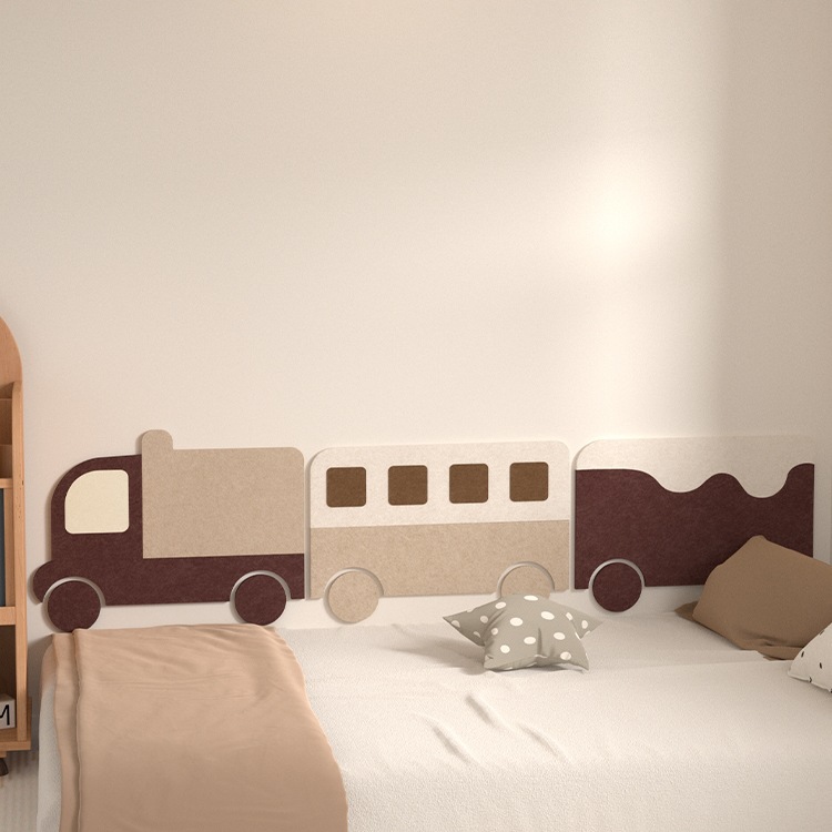 床头软包靠背自粘毛毡墙贴背景墙儿童榻榻米床围防撞护墙板