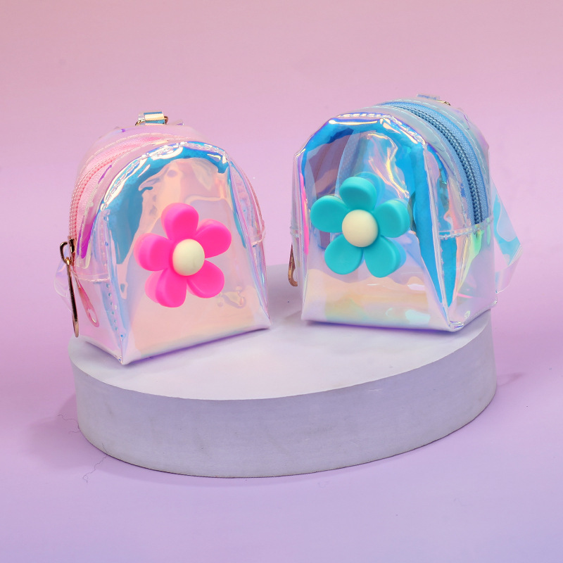 Plush Material Unisex Animal Plush Side Zipper Coin Purses