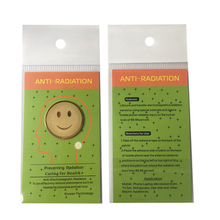 Cross-Border E-Commerce Emr Shield Smiley Face Metal 5g Phone Sticker / Household Radiation Protection Appliance Phone Sticker