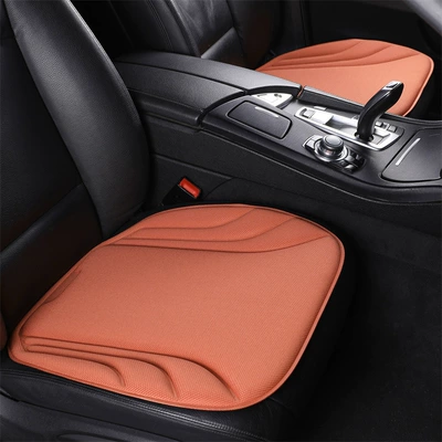 Four Seasons Pad: Seaweed Fiber, Ultra-Thin, High-End Car Seat - high-quality-latex-seaweed-fiber-vibrant-orange-2-cushions-new-car-seat-cushions