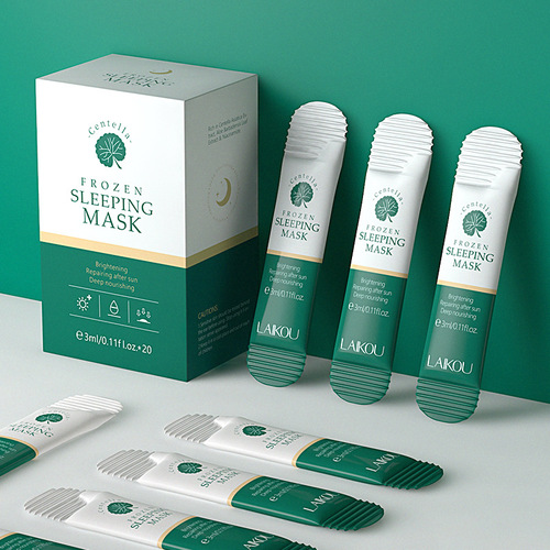 Cross-border LAIKOU centella asiatica jelly mask 3ml hydrating and moisturizing good night sleep smear-on mask no-wash