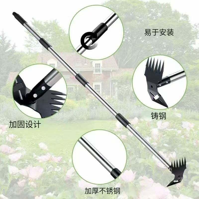 跨境爆款 全钢两用锄 除草 家用园林尖耙 两用小锄多功能锄头批发|undefined