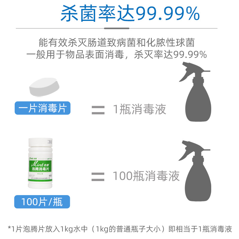 84消毒液泡騰片消毒殺菌家用衣物漂白寵物地板泳池清潔含氯消毒水