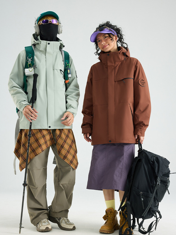 冲锋衣三合一男女款冬装两件套可拆卸防风防水保暖加厚滑雪羽绒服|undefined